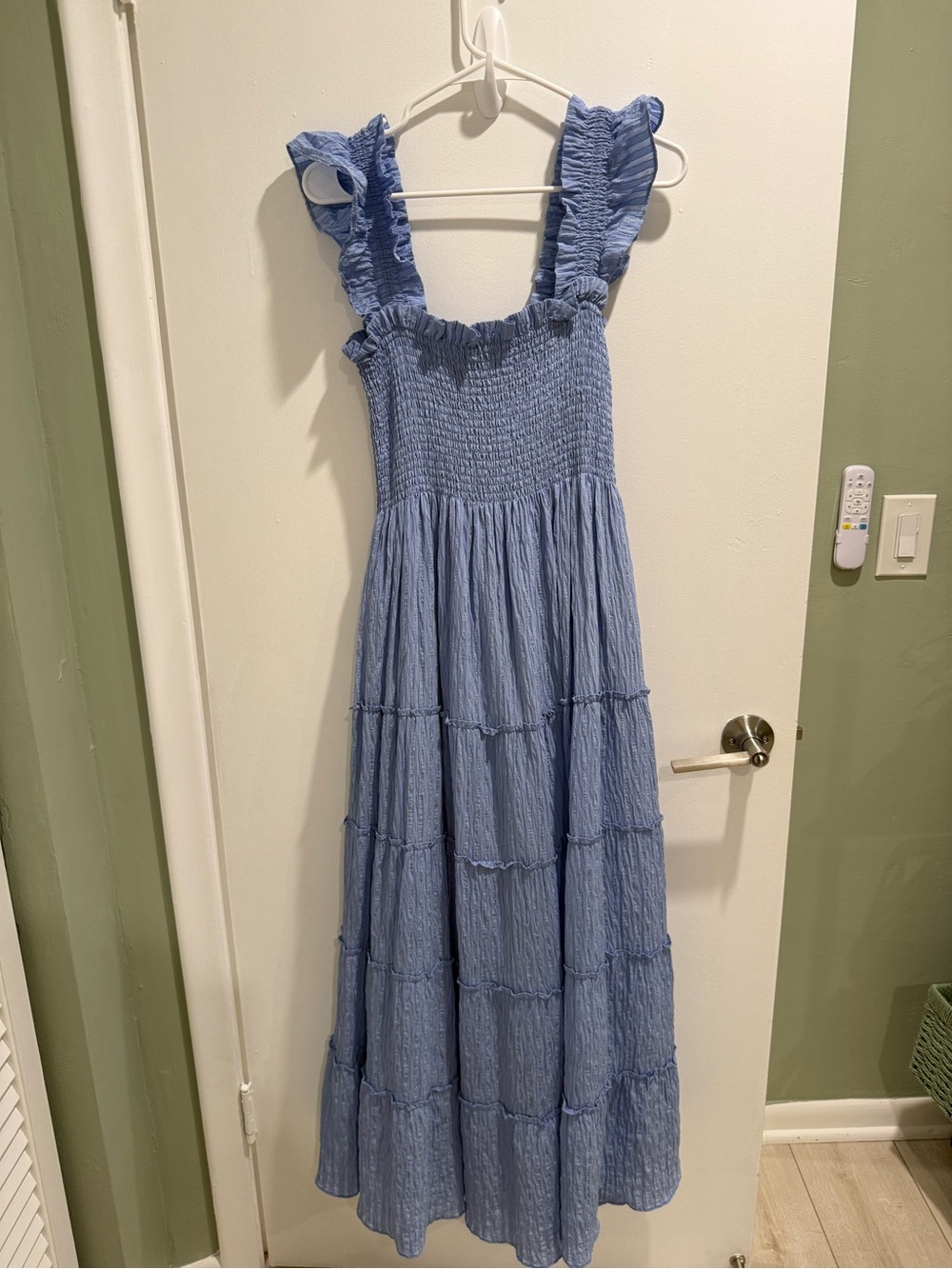 Hill House Nap Dress (long version) in Dusty Slate Blue